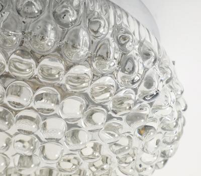 1960s Bubble Glass Sconce Ceiling Flush Mount Fixture
