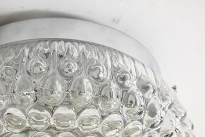 1960s Bubble Glass Sconce Ceiling Flush Mount Fixture