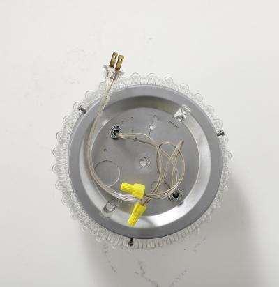 1960s Bubble Glass Sconce Ceiling Flush Mount Fixture