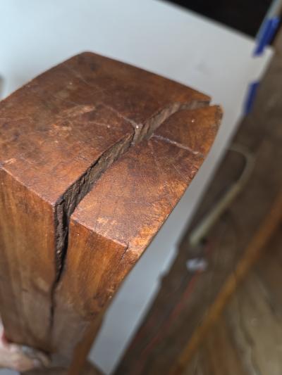 1960s California Brutalist Hand Carved Interlocking Old Growth Douglas Fir Totem