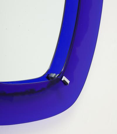 1960s Cobalt Blue Italian Wall Mirror