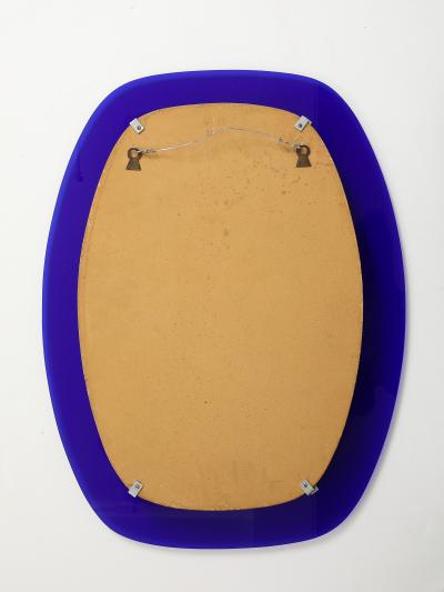 1960s Cobalt Blue Italian Wall Mirror