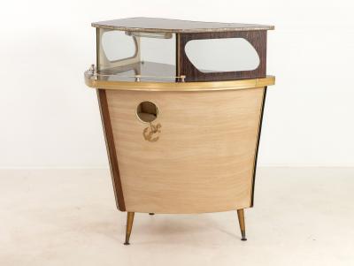 1960s Cocktail Bar in the Shape of a Boat Bow England 1960s