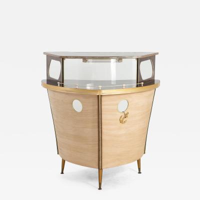 1960s Cocktail Bar in the Shape of a Boat Bow England 1960s