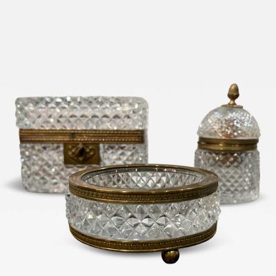 1960s Crystal Smoking Set