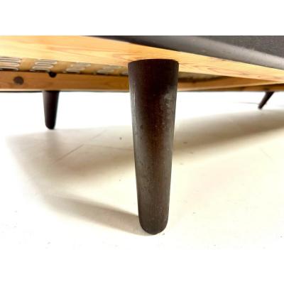 1960s Danish Leather Sofa Designed by Aage Christiansen