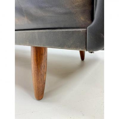 1960s Danish Leather Sofa by Georg Thams