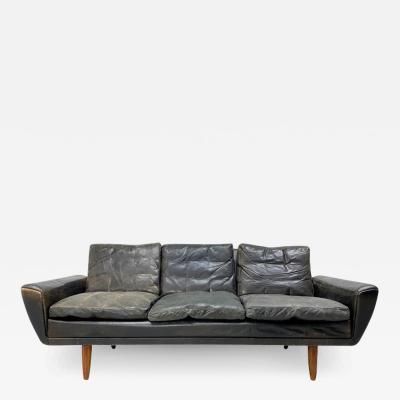 1960s Danish Leather Sofa by Georg Thams