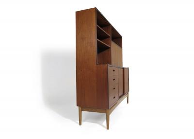 1960s Danish Teak High Sideboard Cabinet
