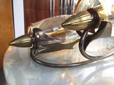 1960s Elegant Pair of Italian Double Lights Sconces