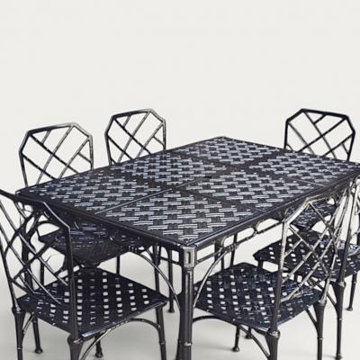 1960s Faux Bamboo Garden Set by Hall Bradley for Brown Jordan