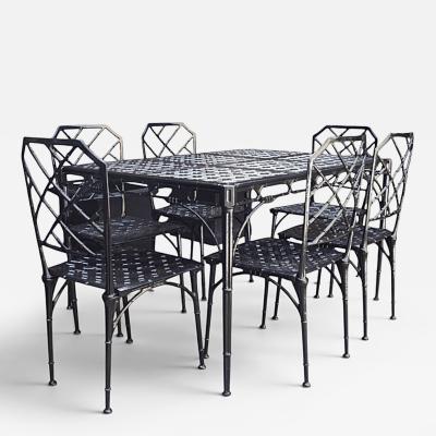 1960s Faux Bamboo Garden Set by Hall Bradley for Brown Jordan