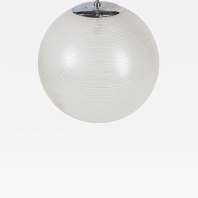 1960s Glass Globe Hanging Light
