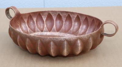 1960s Hammered Copper Mexican Decorative Bowl