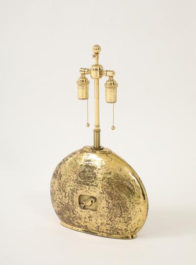 1960s Italian Polished Bronze Table lamp