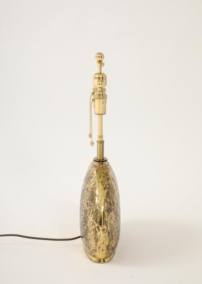 1960s Italian Polished Bronze Table lamp