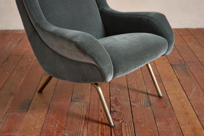 1960s Italian Wingback Armchairs