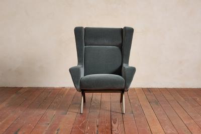 1960s Italian Wingback Armchairs