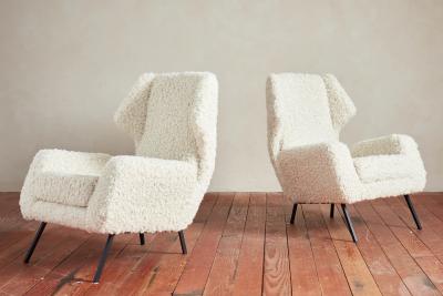 1960s Italian Wingback Chairs