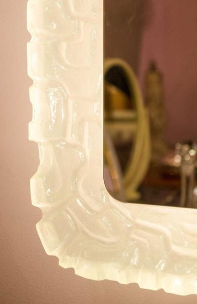 1960s Italian back lit mirror