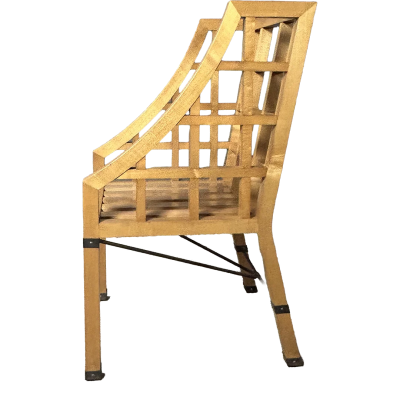 1960s Italian pair Lancetti Signorelli modernist blond walnut armchairs