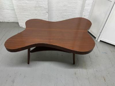 1960s Mahagony Organic Shaped Coffee Table