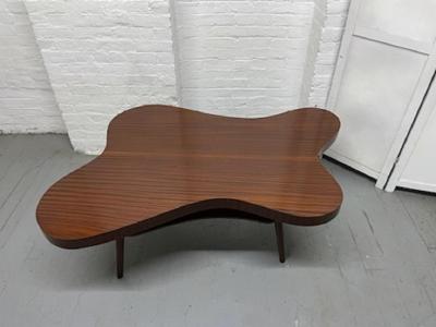 1960s Mahagony Organic Shaped Coffee Table