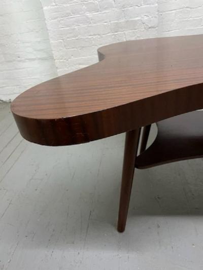 1960s Mahagony Organic Shaped Coffee Table