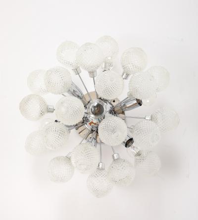 1960s Mid Century German Sputnik Flush Fount Fixture Sconce 