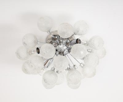 1960s Mid Century German Sputnik Flush Fount Fixture Sconce 