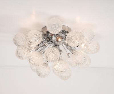 1960s Mid Century German Sputnik Flush Fount Fixture Sconce 