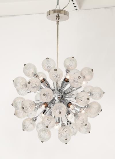 1960s Mid Century Glass Ball Sputnik Chandelier