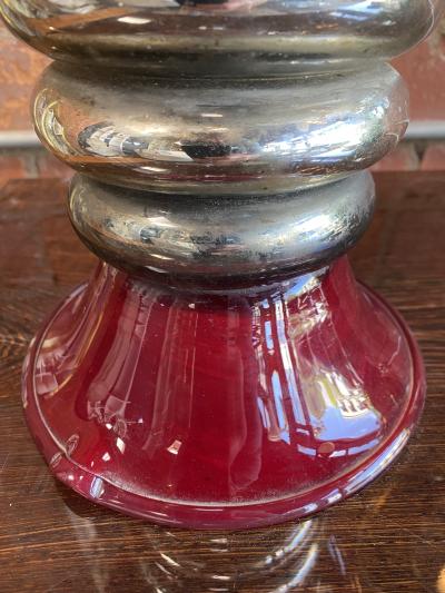 1960s Mid Century Italian Red Table Lamp