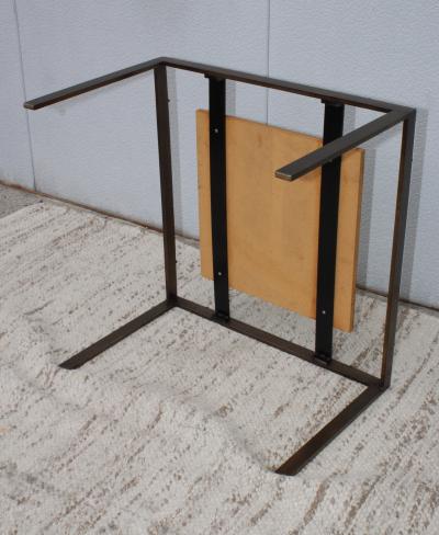 1960s Mid Century Modern Bronze And Marble Custom Made Coffee Table