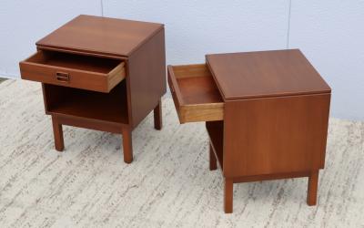 1960s Mid Century Modern Danish Teak Night Stands