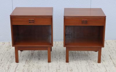 1960s Mid Century Modern Danish Teak Night Stands