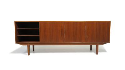1960s Mid century Danish Teak Credenza with Doors and Drawers