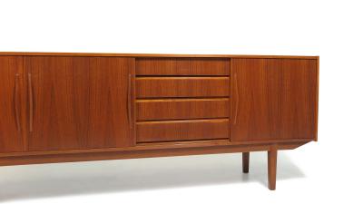 1960s Mid century Danish Teak Credenza with Doors and Drawers