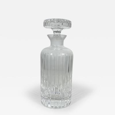 1960s Modern Ribbed Crystal Glass Decanter from Italy