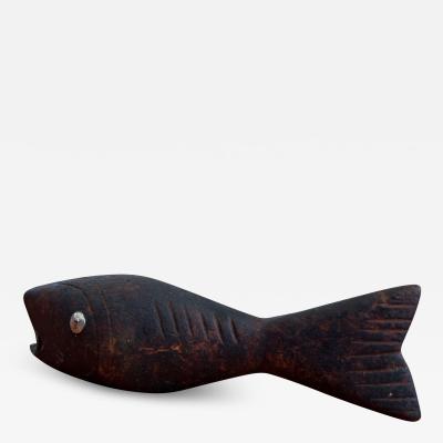 1960s Modernist Fish Handcrafted Wood Bottle Opener Mexico