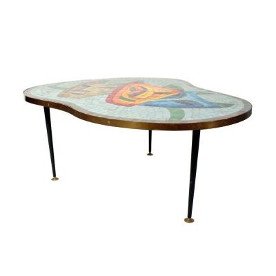 1960s Mosaic Topped Coffee Table