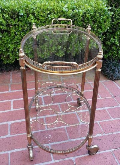 1960s Oval Bar Cart