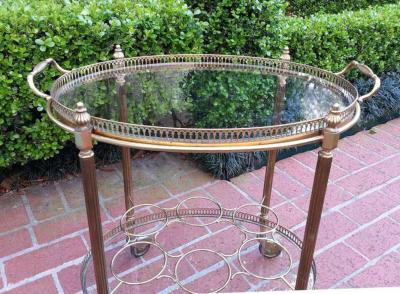 1960s Oval Bar Cart
