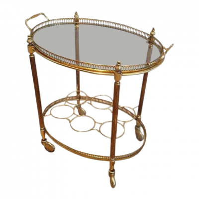 1960s Oval Bar Cart