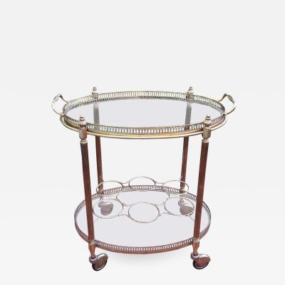 1960s Oval Bar Cart