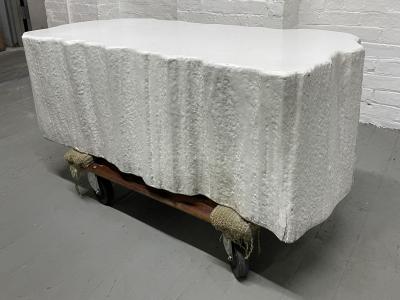 1960s Resin Top Organic Shaped Coffee Table