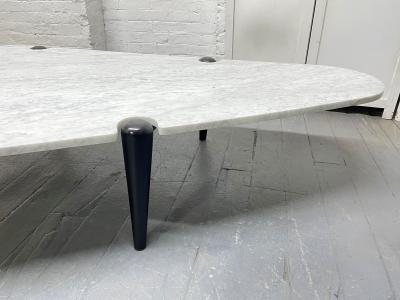 1960s Sculptural Carrara Marble Top Coffee Table