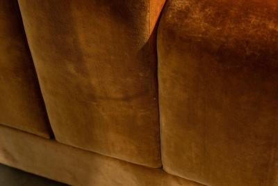 1960s Skyline Design Velvet Sectional Sofa