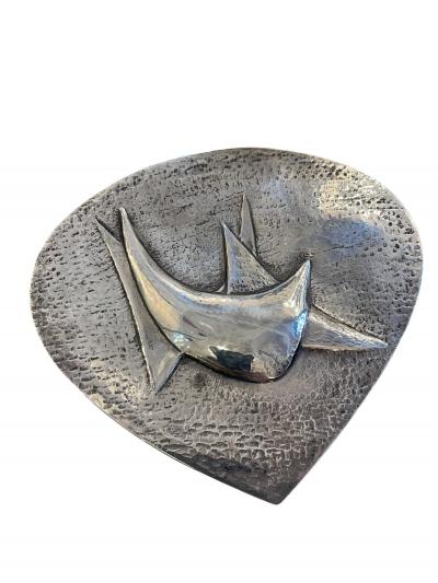 1960s Sterling silver Italian decorative box by Jingy