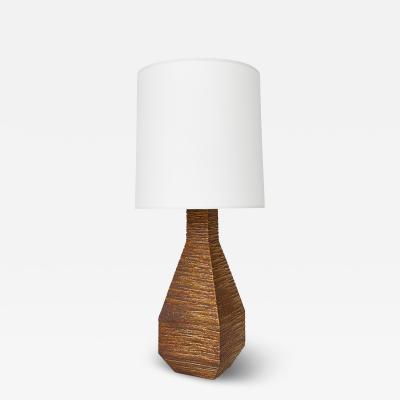 1960s Textured Ceramic Table Lamp